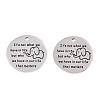 Non-Tarnish 201 Stainless Steel Pendants STAS-T064-38P-12-2