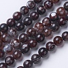 Natural Agate Beads Strands G-G754-05-8mm-1