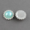 Garment Accessories Half Round ABS Plastic Imitation Pearl Cabochons RB-S020-02-A08-1