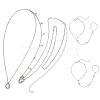 2Pcs Alloy Curb Chain Finger Ring Bracelets for Women BJEW-CY0001-06-6