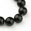 Synthetic Black Stone Beads Strands GSR14mmC044-1