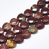 Natural Red Rainbow Jasper Beads Strands G-S357-E01-02-1
