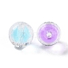 UV Plating Iridescent Transparent Acrylic Bead in Bead OACR-H112-08D-2