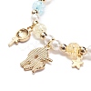 Colorful Alloy Enamel Cute Charms Bracelet BJEW-JB08661-04-5