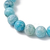 Natural Hemimorphite & Cultured Freshwater Pearl Round Beaded Stretch Bracelets for Women BJEW-JB13321-03-4