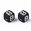 Opaque Acrylic Beads SACR-N002-01B-3