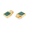 Synthetic Malachite Charms KK-A165-13G-4