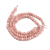 Dyed Natural Malaysia Jade Rondelle Beads Strands G-E316-2x4mm-42-8