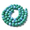 Spray Painted Non-magnetic Synthetic Hematite Beads Strands G-N337-01E-2