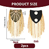 2Pcs Fashionable Tassel Epaulettes DIY-FH0008-89A-G-2