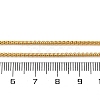 1.5mm Rack Plating Brass Box Chain Necklaces for Women Men MAK-L044-21G-5