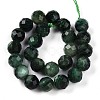 Natural Fuchsite Beads Strands G-S345-8mm-33-3