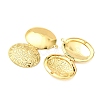 Brass Oval Locket Pendants KK-B156-02G-2