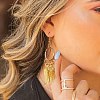 180Pcs 6 Styles Alloy Pendant Feather Pendant DIY Vintage Jewelry Accessories JX562A-6