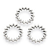 Tibetan Style Alloy Linking Rings PALLOY-T075-208AS-3