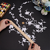 Polyester Embroidery Flower Lace Appliques DIY-WH0504-262-3