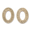 Handmade Raffia Woven Linging Rings X-WOVE-Q077-22B-1