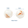 80Pcs 8 Colors Christmas Opaque Glass Beads EGLA-YW0001-04-4
