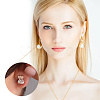 15 Pairs 15 Style Brass Friction Ear Nuts KK-AR0002-92-4