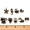 18Pcs 9 Styles Alloy Enamel Pendants ENAM-FP0002-35-2