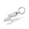 Brass Micro Pave Cubic Zirconia Pendants KK-V007-007P-03-1-2