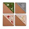 4Pcs Letter Personalized Hand Embroidered Corner Bookmarks JX587X-1