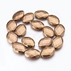 Electroplated Non-magnetic Synthetic Hematite Beads Strands G-P392-V04-1