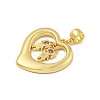 Brass Micro Pave Cubic Zirconia Pendants KK-N254-120A-G-2