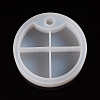 DIY 4 Compartments Round Layered Rotating Storage Box LS-AJEW-WH0022-13-1