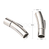Tarnish Resistant 304 Stainless Steel Bayonet Clasps STAS-I013-6mm-3