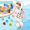 600Pcs 24 Styles Mixed Styles Transparent Glass Beads Strands GLAD-YW0005-75-5