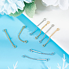 16Pcs 2 Colors Brass Links KK-BBC0002-30-4