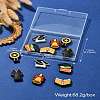 12Pcs 6 Styles Graduation Season Theme Silicone Focal Beads SIL-CJ0001-46-10