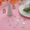 12Pcs 6 Styles Stainless Steel Pendants STAS-SZ0002-20-3