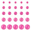 100Pcs 5 Styles Opaque Acrylic Beads MACR-TADJ0001-12C-1