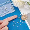 60Pcs Rondelle 925 Sterling Silver Spacer Beads STER-PH0003-08-3