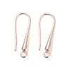Eco-Friendly Brass Earring Hooks Findings X-KK-M157-03RG-NR-2