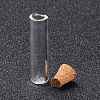 Tube Glass Cork Bottles Ornament AJEW-O032-04I-3