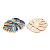 Rack Plating Alloy Enamel Pendants ENAM-T015-012B-NR-2