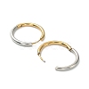 Ion Plating(IP) Two Tone 304 Stainless Steel Huggie Hoop Earrings EJEW-A106-02F-2