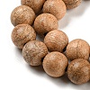 Natural Wood Beads Strands WOOD-F008-05-A-6