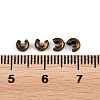 Iron Crimp Beads Covers X-IFIN-H028-AB-2