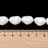 Electroplate Opaque Glass Imitation Pearl Beads Strands EGLA-H113-08A-4