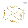 Brass Earring Hooks KK-YW0001-28G-3