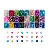 Spray Painted Crackle Glass Beads CCG-JP0001-01B-1