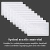 30Pcs Ultra Thin PVC Magnifying Lenses Bookmark AJEW-SP0002-34-6
