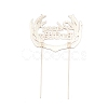 Alloy & Rhinestone Cake Insert Card Decoration AJEW-WH0248-06KCG-2