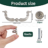 6Sets Zinc Alloy Drawer Pull Handles FIND-FH0017-15P-2