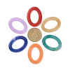 Oval Imitation Gemstone Acrylic Linking Rings X-OACR-R022-M-2