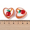 Handmade Heart Lampwork Beads Strands LAMP-P069-04B-04-3